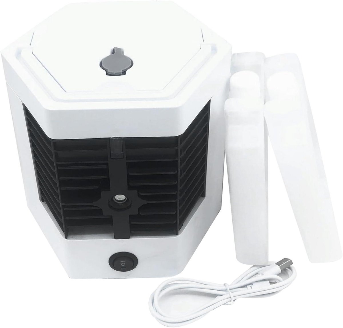 Draagbare Mini Luchtkoeler - Bureau Ventilator Bevochtiger - Persoonlijke Koeling - Snelle Koeling met IJs