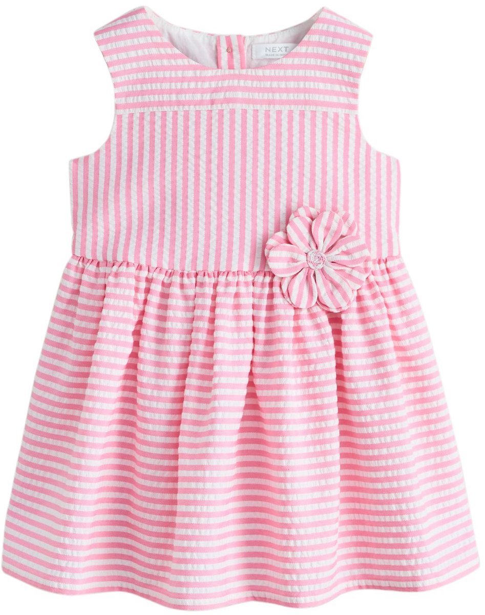 Next - Meisjes - Feestjurk met corsage - Roze