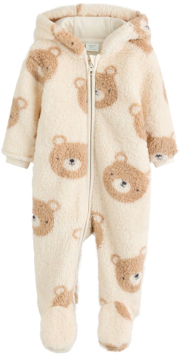 Next - Jongens - Babypakje van fleece - Naturel