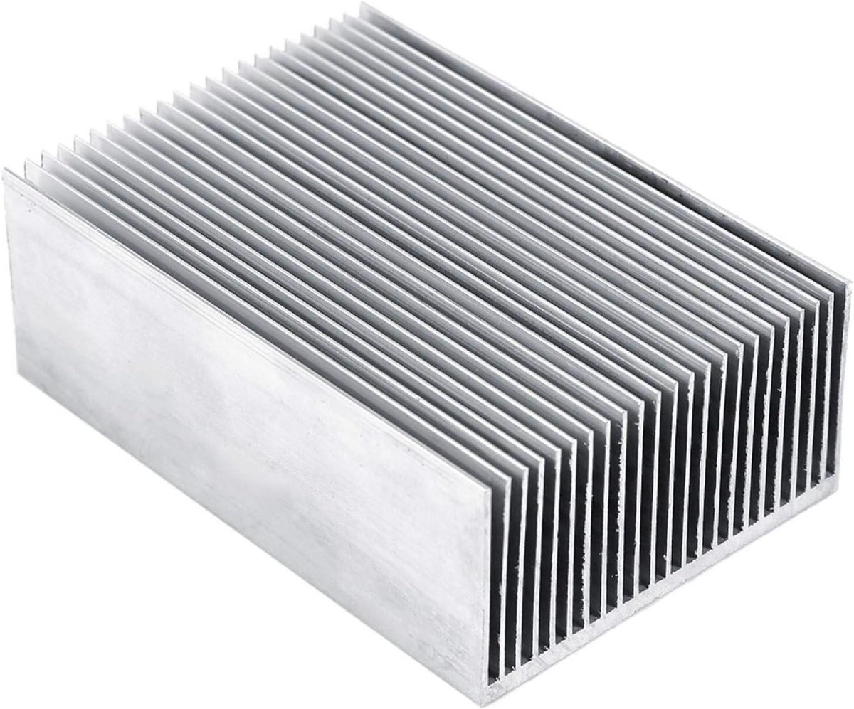 Aluminium Koellichaam - Warmteafvoer - Elektronica Koelen - Goede Thermische Geleiding - 100x69x36 mm - Aluminiumkleurig