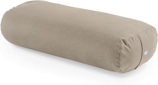 Yoga Bolster - Yin Kussen - Herstellende Oefeningen - Wasbare Katoenen Hoes - 72 x 30 x 20 cm - Antraciet — afbeelding 3