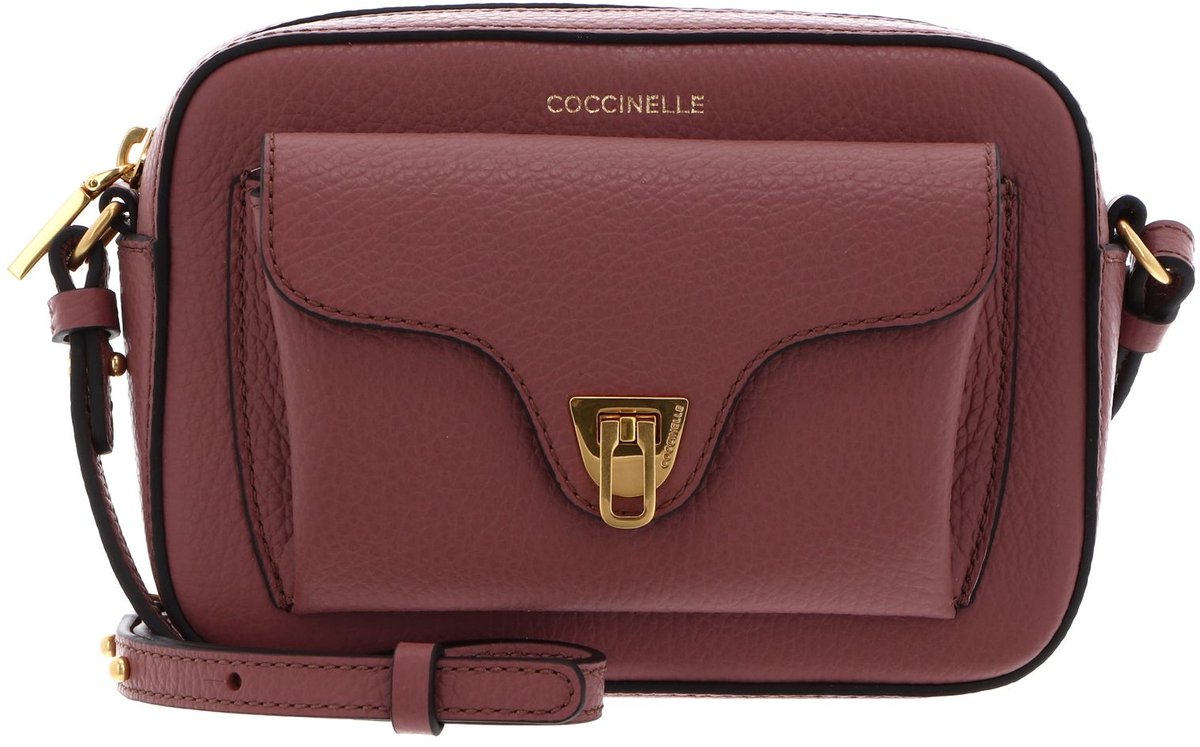 COCCINELLE Leren schoudertas Beat Soft Crossbody Bag Winter Rose oud roze
