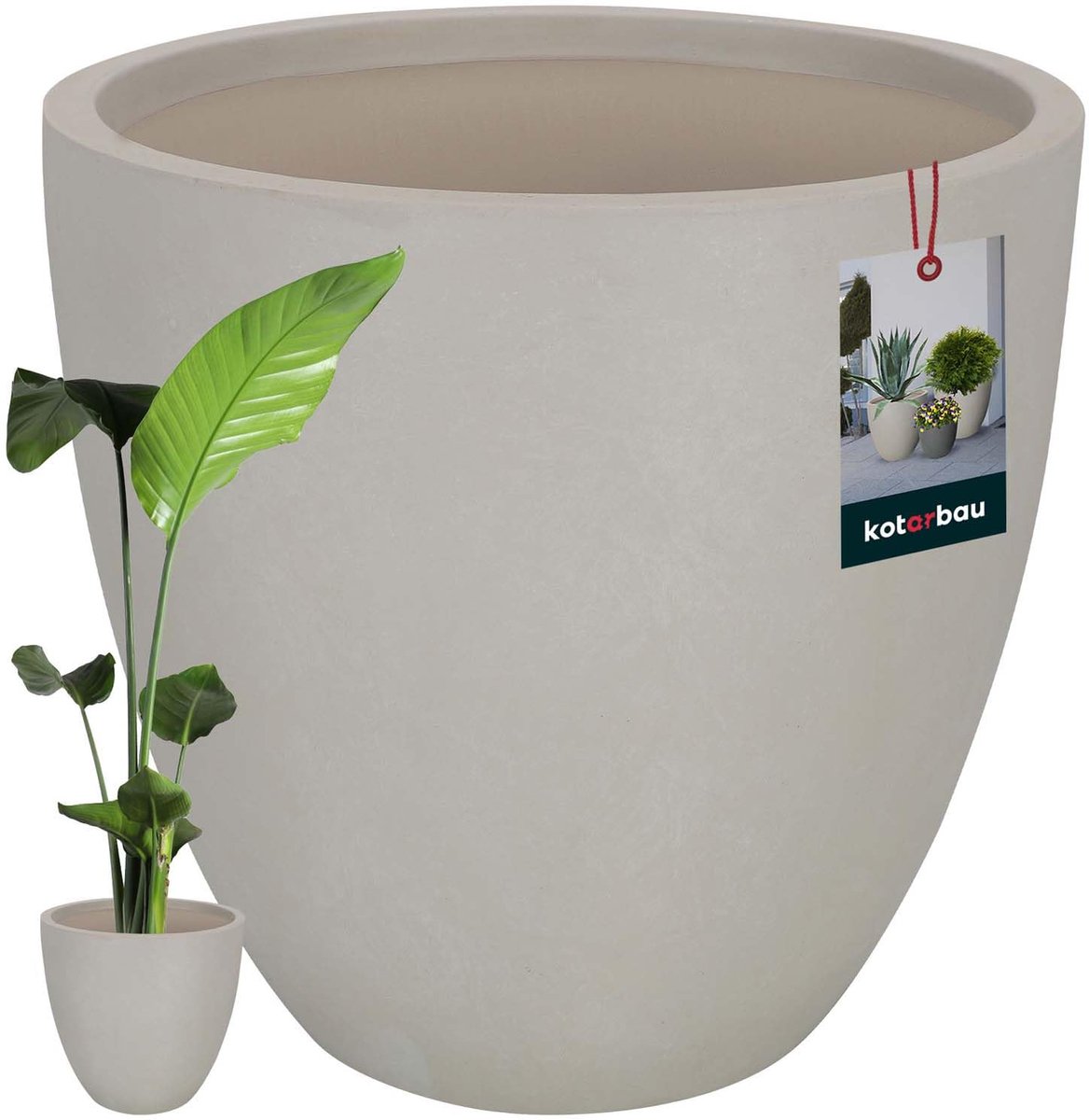 KOTARBAU Bloempot, Plantenpot, Bloempot voor Kamerplanten ⌀ 46 cm