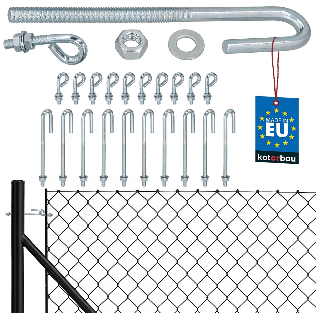 KOTARBAU 10 Stuks Draadspanner M8, Kabelspanner, Spanner van Verzinkt Staal