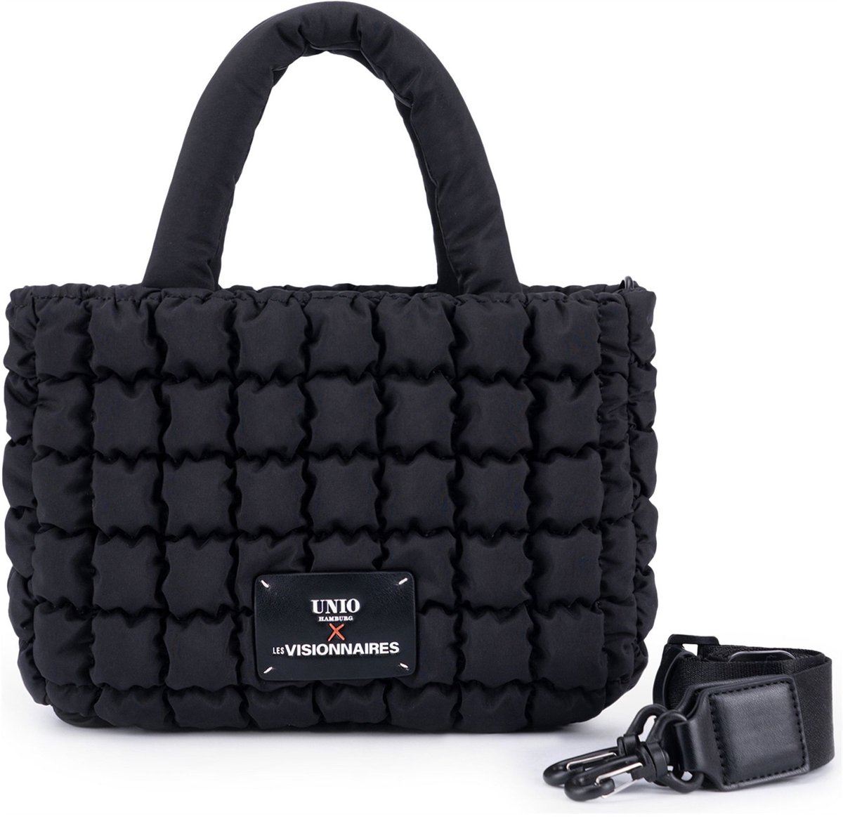 Unio Hamburg x Les Visionnaires handtas schoudertas Blackline Bubble Unio Cortina Black zwart