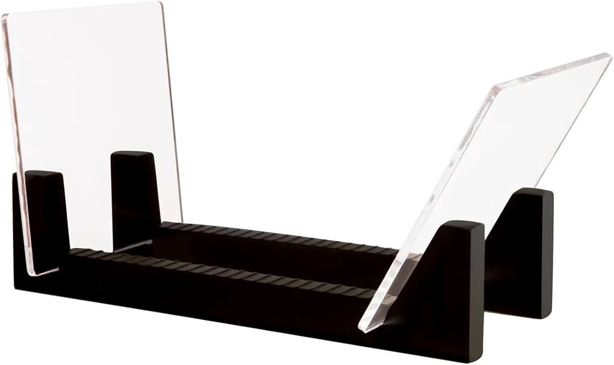 SnelShoppen - Vinylplatenhouder voor 13,7 Vinyl LP Platen - Zwarte Acryl Opslag voor Vinylplaten - Ideaal voor Muziekliefhebbers en Thuisgebruik