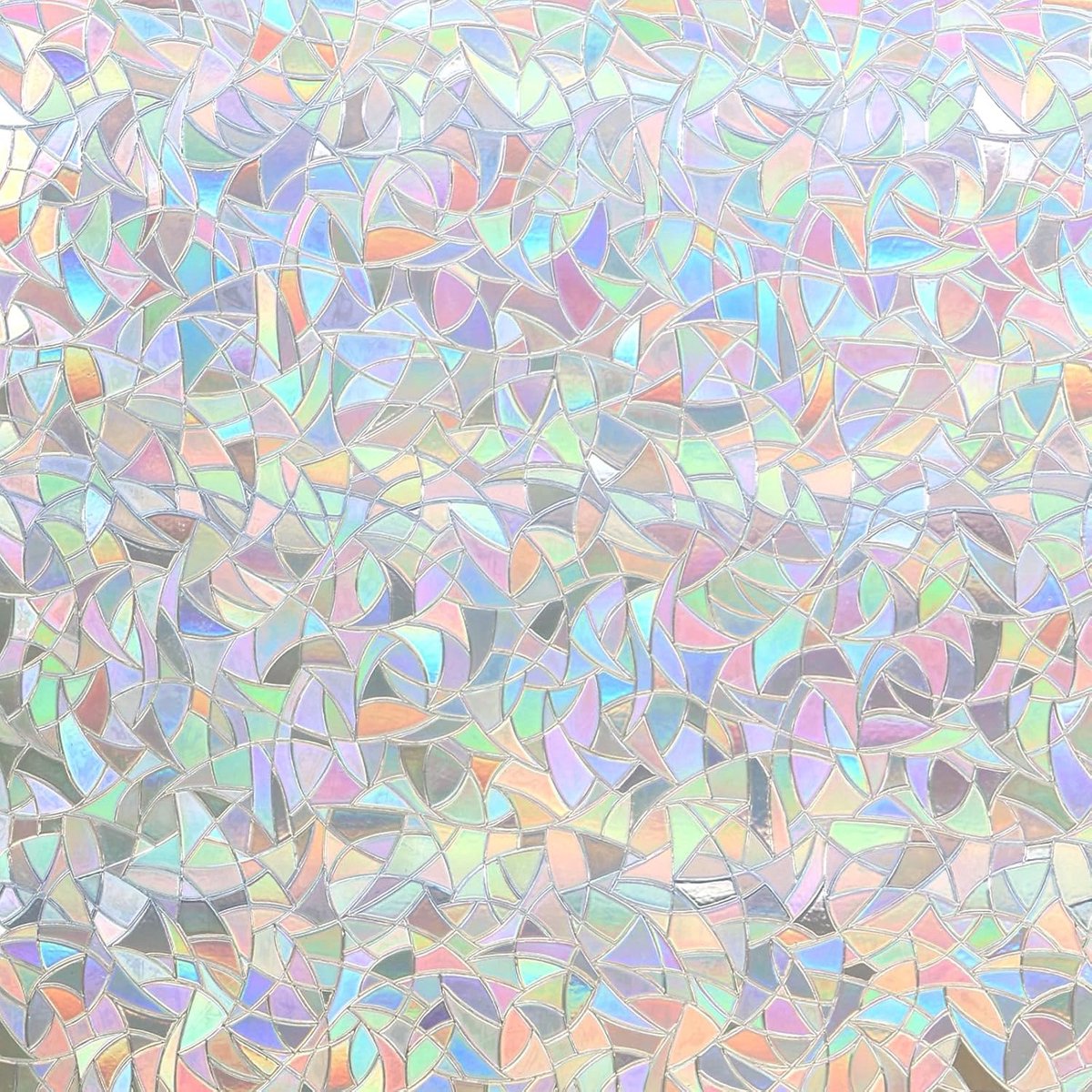 SnelShoppen - Privacy Raamfolie - Zelfklevend, Translucent, UV-bestendig, 3D Irregulaire Effect, Voor Kantoor, Keuken, Winkels, 44.5 x 400 CM