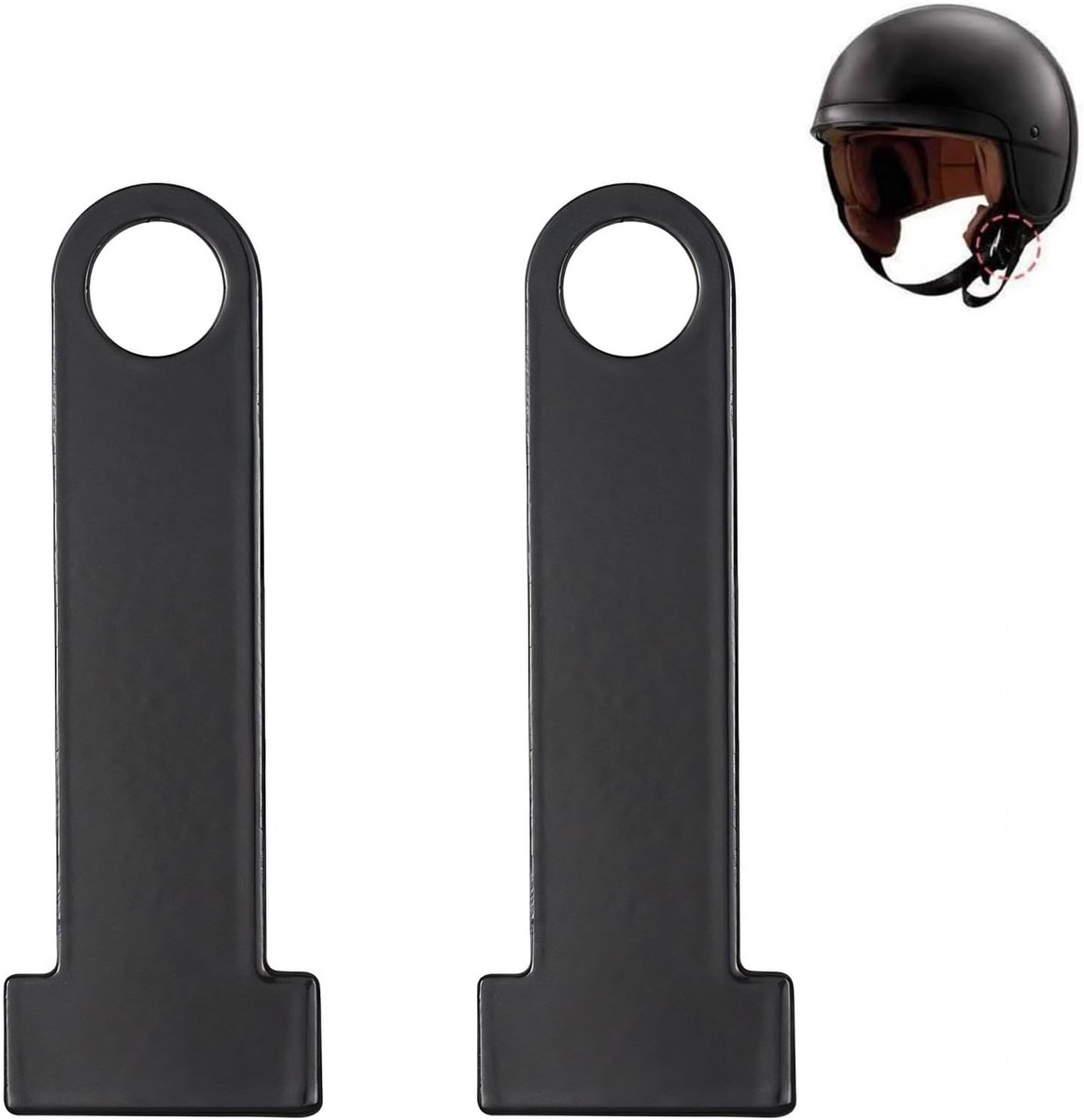 SnelShoppen - 2pcs Motorfiets Helm Slot Combinatie Lock T Adapter Compact Anti-Diefstal Accessoires Universeel voor Motorfiets Helm, Fiets Jack