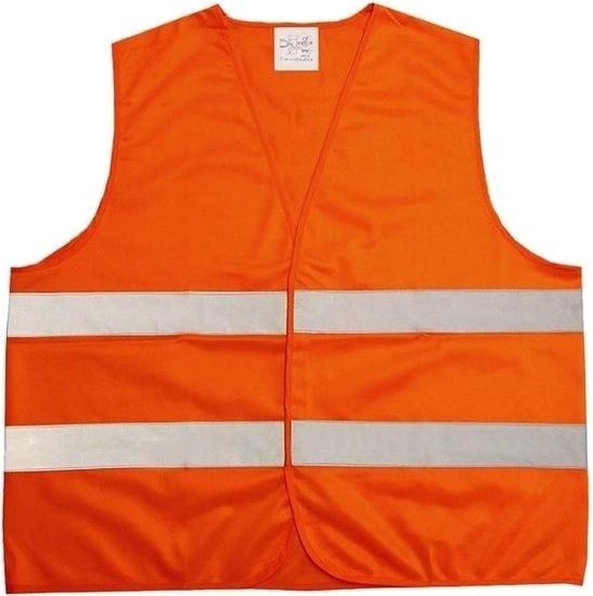 SnelShoppen - Fluorescent Orange Reflective Safety Vest - Veiligheidsvest - Verkeersvest - Reflecterend Vest - Lichtgewicht - EN471 - One Size - Ideaa