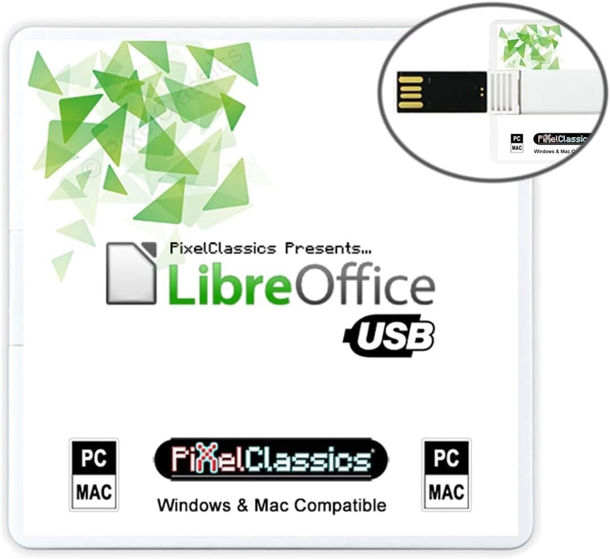 SnelShoppen - LibreOffice 2026 Home en Student 2024 Professional Plus USB Software voor Windows 11 10 8 7 Vista XP & Mac - Compatibel met Microsoft Of
