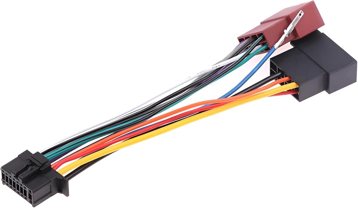 SnelShoppen - ISO Connector Kabel Adapter voor Auto Radio, 16 Pins, Compatibel met Pioneer, Geluidskabel voor Eenvoudige Installatie en Betrouwbare Ve