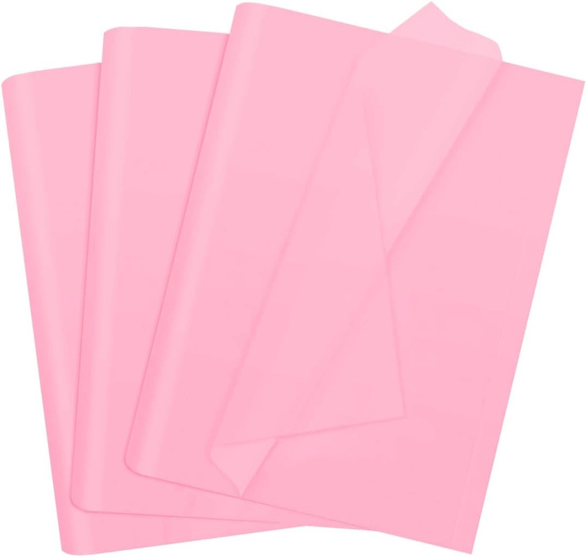SnelShoppen - 100 Vellen Roze Tissue Papier 35x50cm - Cadeau Inpakpapier voor Feestdagen, Verjaardag, Bruiloft, DIY, Bloem Creëren en Decoratie