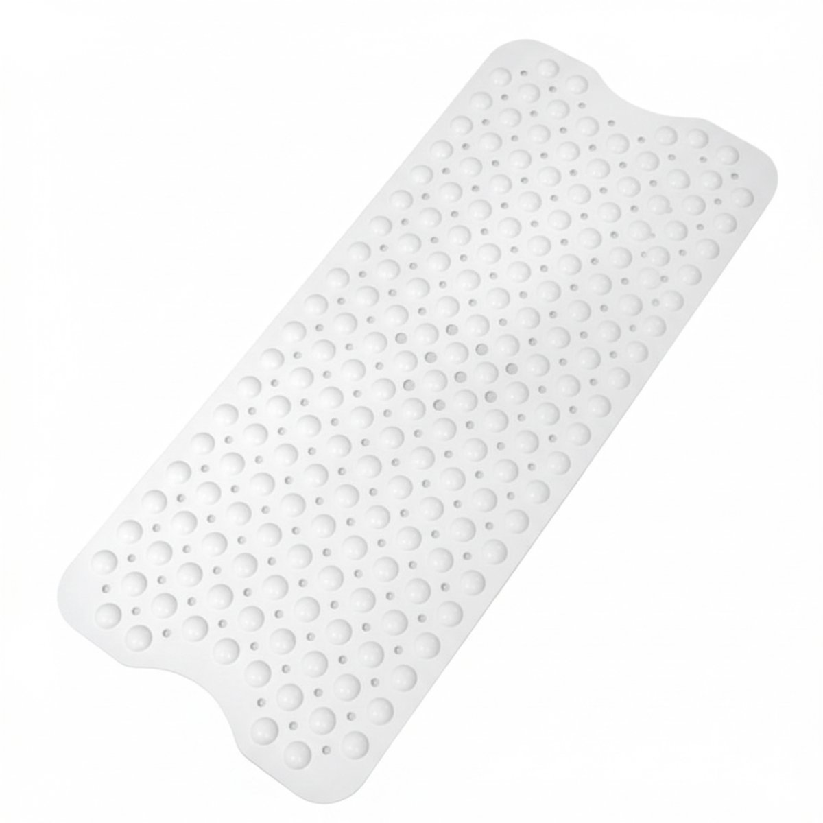 Ploutos® Douchemat Antislip Voor Douche - Machinewasbaar - Antislip Badmat Voor In Bad - Wit - 100cm x 40cm x 2cm