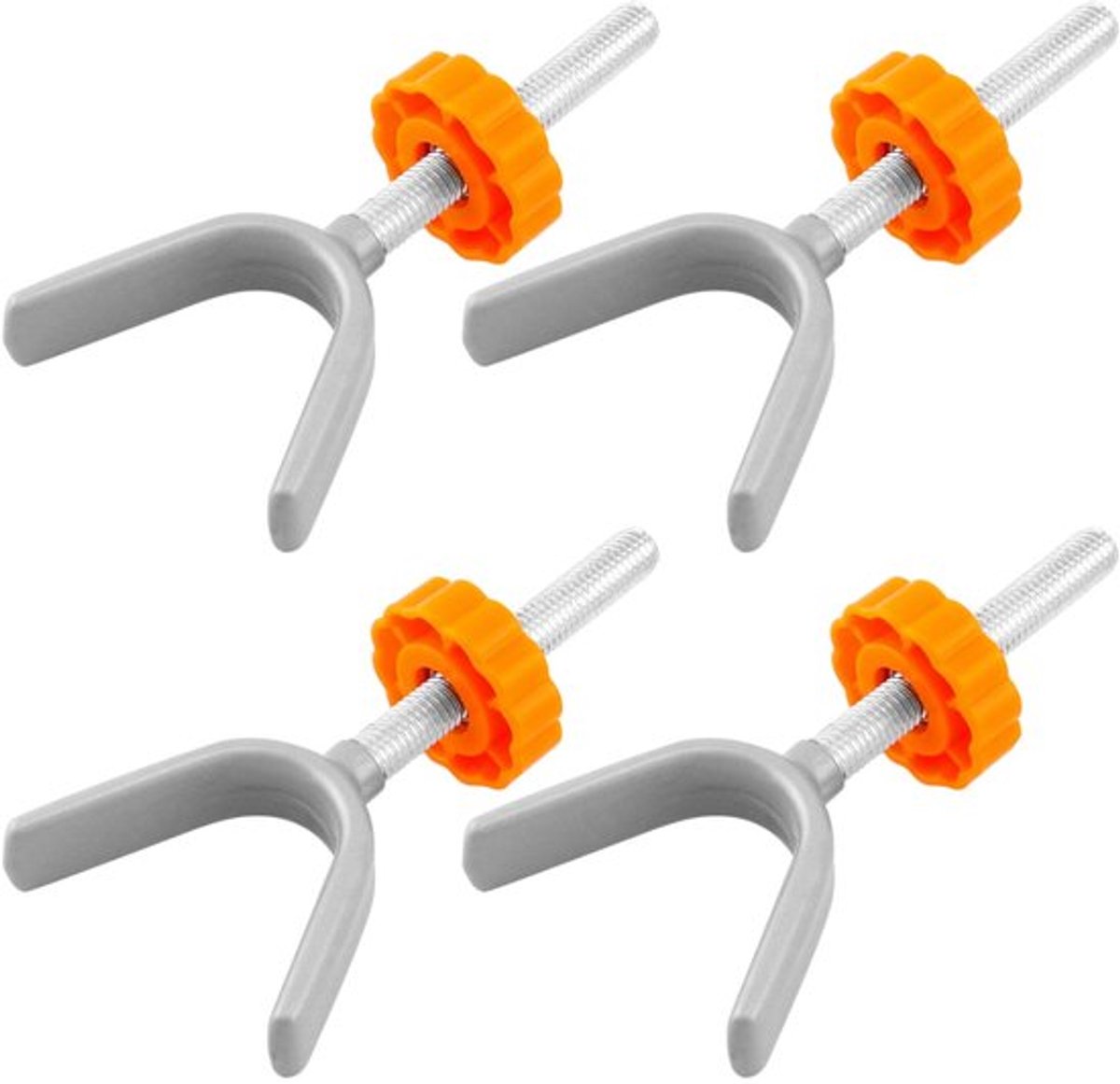 ® 4 stuks Y-spindel drukschroeven voor beschermpoorten, 10 mm x 73 mm, geschikt voor M10 spilgaten