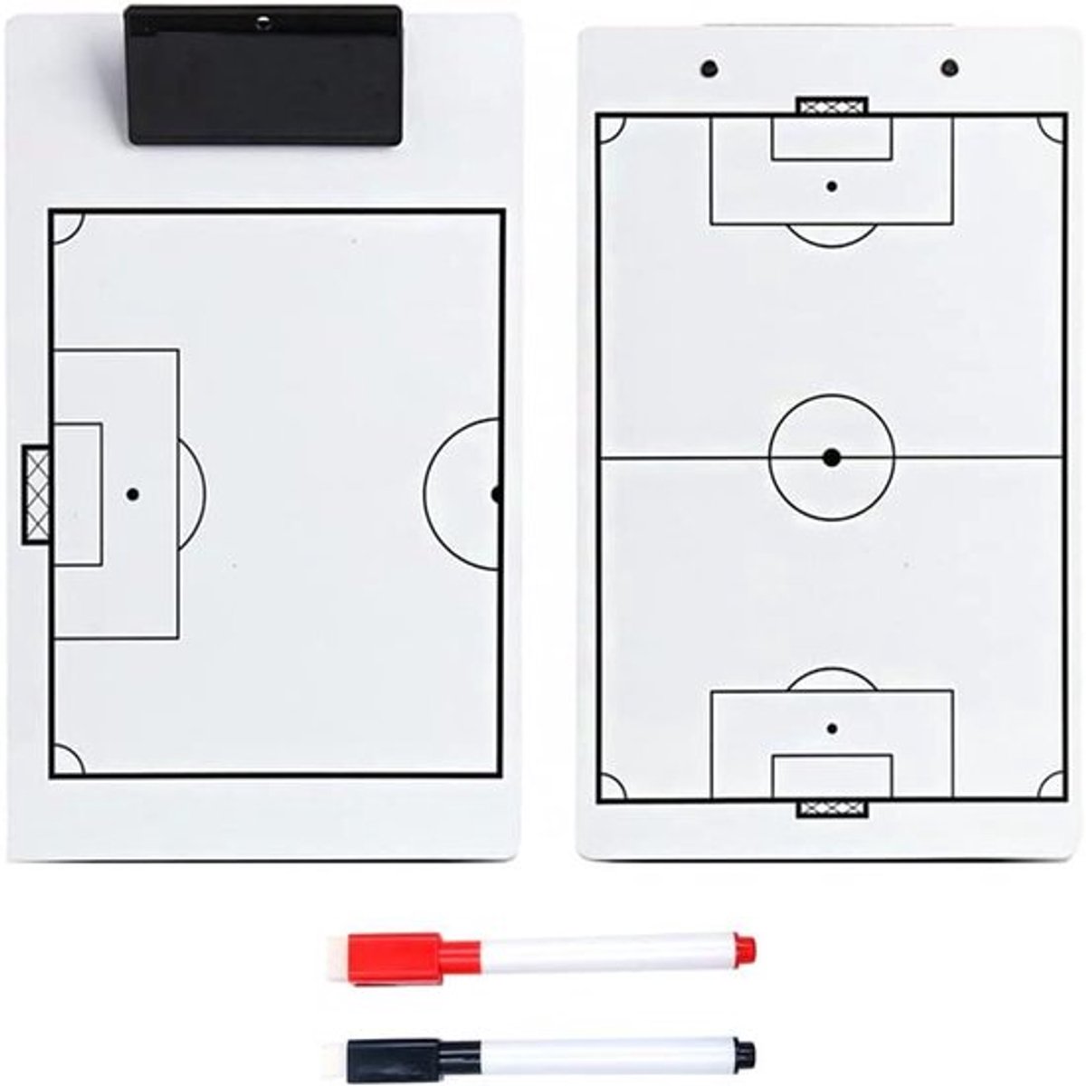 Tactische Klemplanken - Premium - 2-zijdige - Dry Erase - Coaches Boards - Geschikt voor diverse sporten - 23,5 x 45,5 cm - Kies uit honkbal, basketbal, voetbal of volleybal.