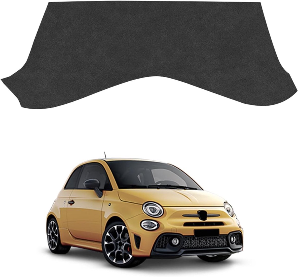 Anti Slip Pad voor Versnellingspook Fiat 500 (2016-2024) - Flanellen Beschermende Sticker, Zelfklevend, Interieur Accessoires, Antislip Oplossing
