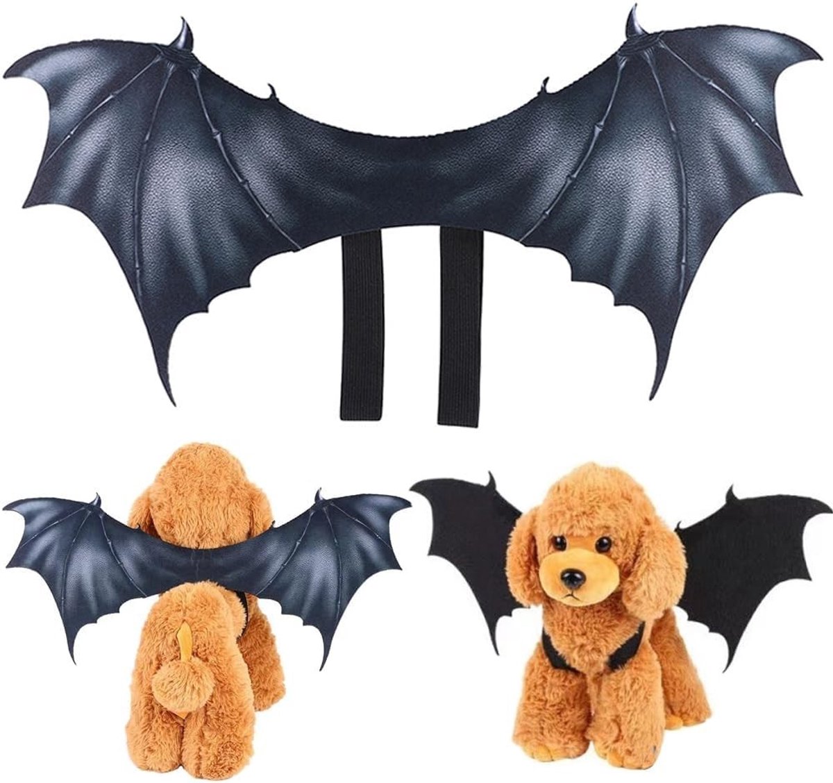 Halloween Bat Wings voor Huisdieren - Schattige Kostuums voor Honden en Katten, Perfect voor Feestjes en Verkleden (L)