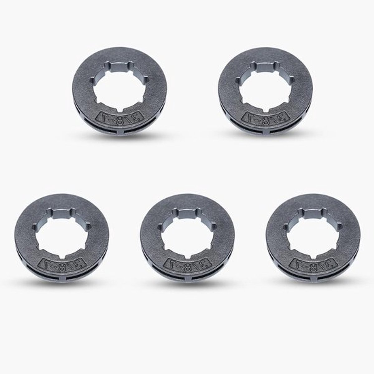 Set van 5 vervangende 7-tands tandwielen van 19 mm voor kettingzagen, geschikt voor Stihl MS360 MS310 en Husqvarna 154 254 50 51 55, duurzaam en eenvoudig te monteren
