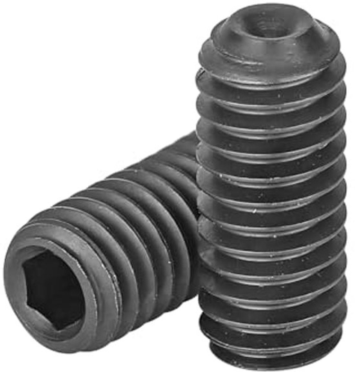 20 stuks schroefdraadpennen. zeskantschroeven. M5 x 6 mm schroeven van koolstofstaal. voor deurgrepen