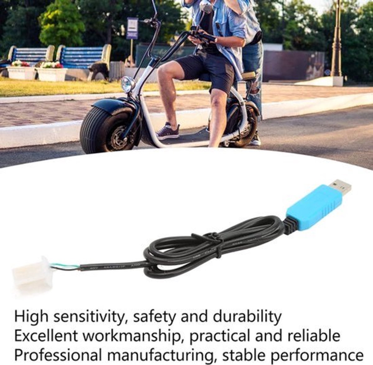 Elektrische motorfiets controller met gevoelige USB-kabel - Gemakkelijk te matchen bediening