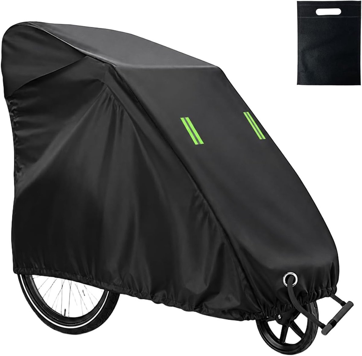 Vouwhoes voor fietsaanhanger - UV-bescherming, waterdicht, winddicht, universele afdekking voor hondenaanhanger en fietskar