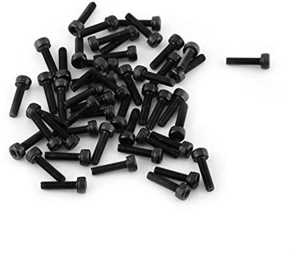 M3 Zwarte Zeskantige Inbusbouten Set, 12.9 Kwaliteit Legering Koolstofstaal Bevestiging, Accessoire Voor Reparatietools, 4-50mm, Met Hoge Sterkte (M3*12mm 50st/pack)