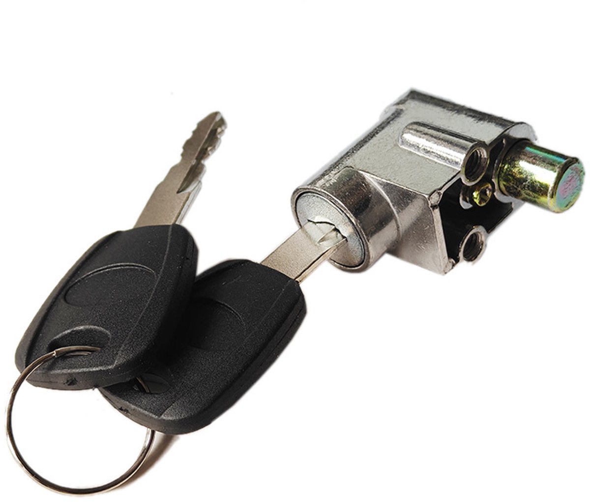 Accu Slot voor Elektrische Fiets, Batterijslot met 2 Sleutels, Uitstekende Pin 3-11mm, Massief Metaal Fietsaccu Vervangslot