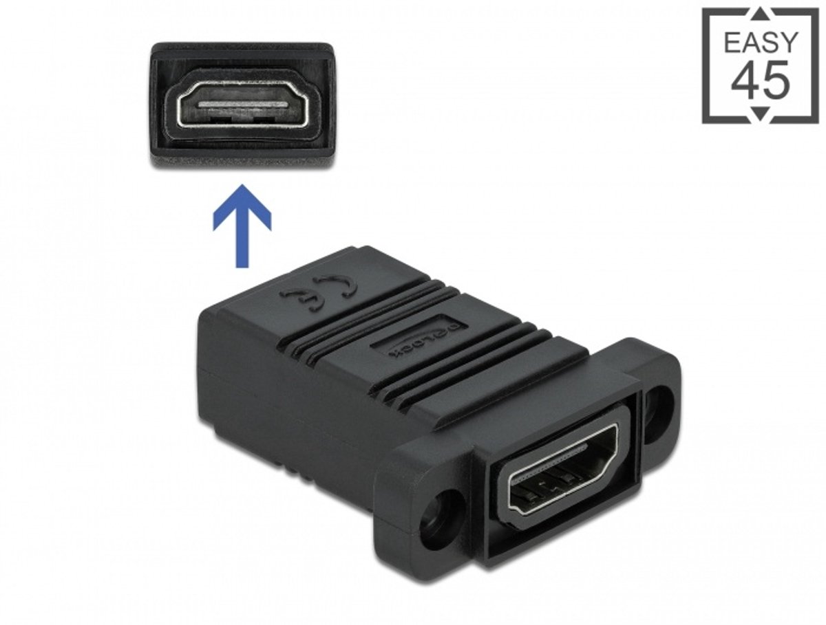 Eenvoudig 45 HDMI -adapter recht