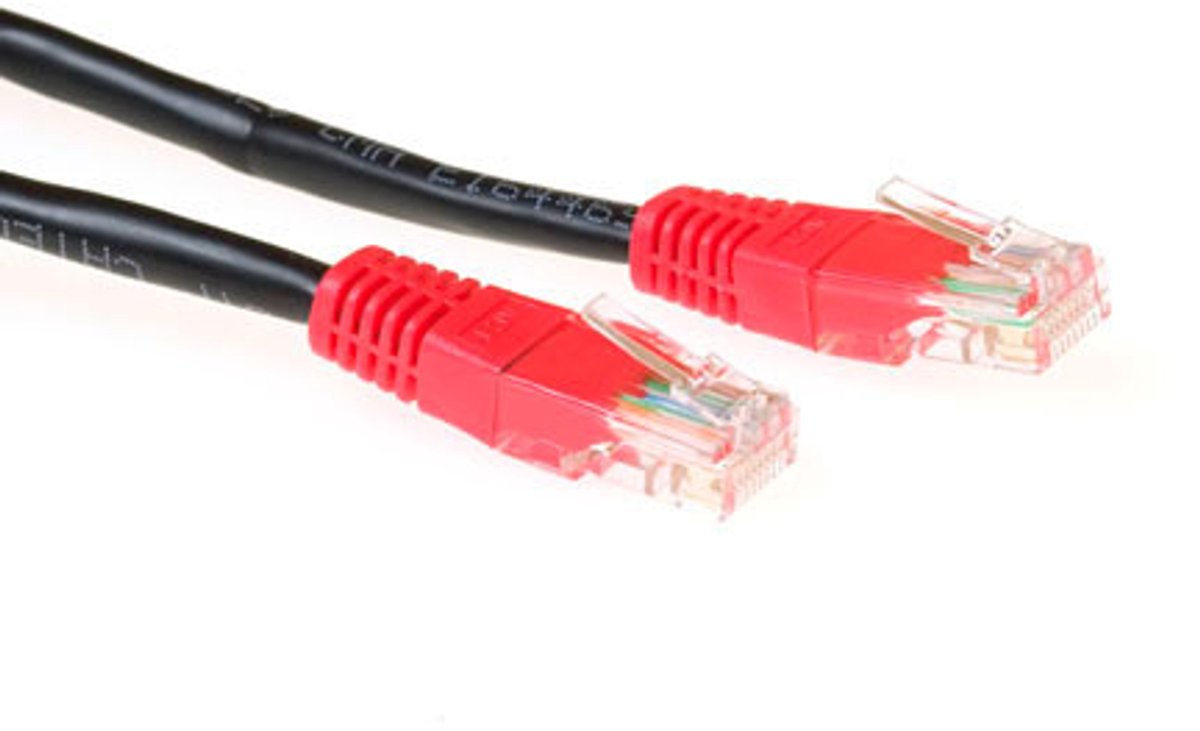ACT IB6110 CAT5E U/UTP Patchkabel Cross | RJ45 Connectoren | Zwart | 10 meter