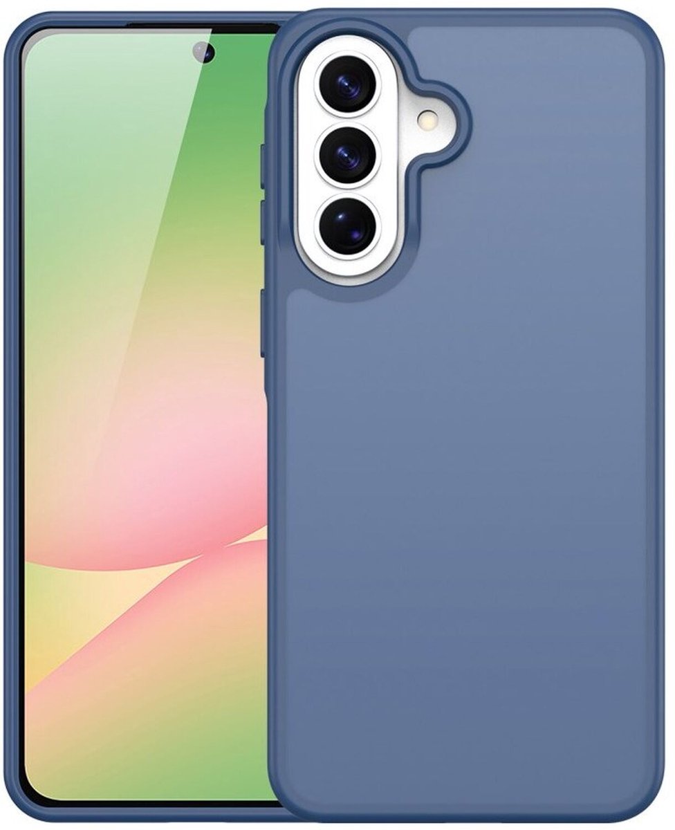 Dux Ducis Yind Hoesje Geschikt voor Samsung Galaxy A37/A36/A56 - Back Cover Matte Blauw