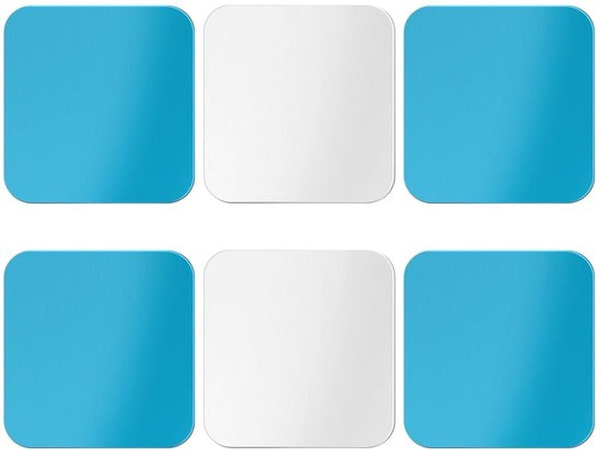 6 Stuks Magnetische Onderkast Strips - Zelfklevend voor LED Verlichting - Vierkant