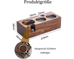 Professionele Koffietamper Station met Siliconen Kussen en Verstelbare Hoogte voor Espresso, Geschikt voor 51 mm en 54 mm Tamper, Barista Accessoires voor Perfecte Koffiecreaties