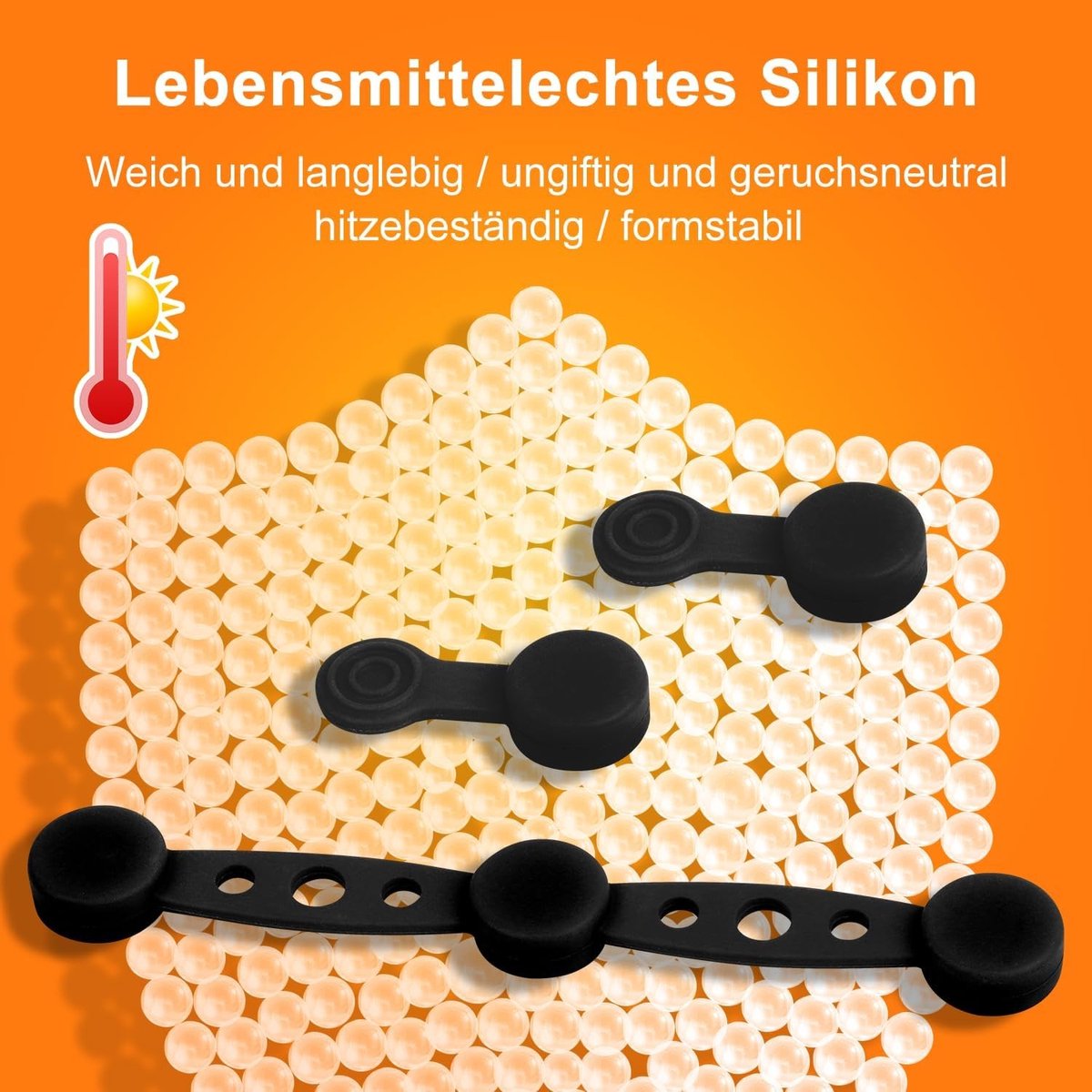 Set van 12 Magnetische Siliconen Gespen voor Airfryer - Hittebestendig en Perfect voor Bakpapier