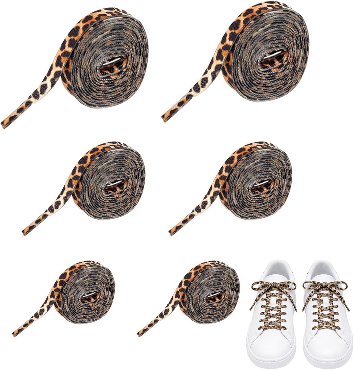 Kleurige gedrukte veters in 3 lengtes (100 cm, 120 cm, 140 cm) - lange en opvallende schoenaccessoires voor heren en dames, perfect voor sneakers en casual schoenen