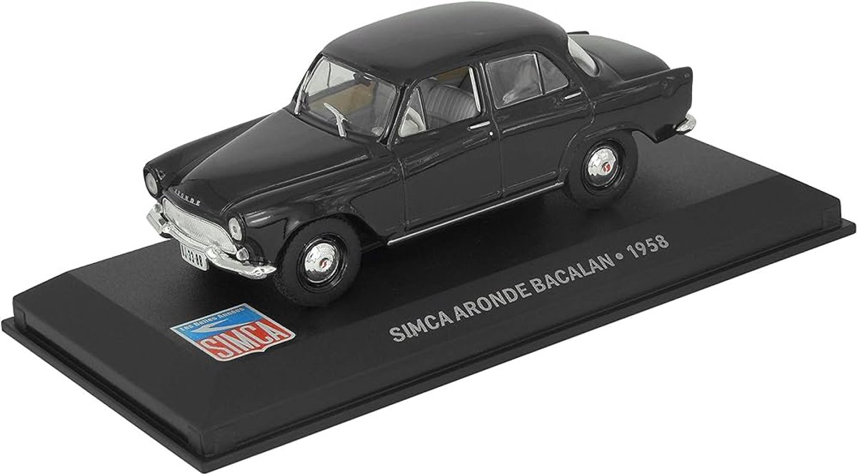 Modelauto Simca Aronde Bacalan 1958 black - Schaal 1:43
