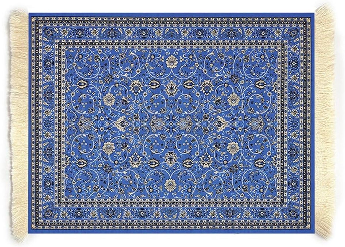 Vintage Retro Boho Muismat 28 x 18 cm - Oosterse Perzische Tapijt Muismat voor Kantoor en Thuisgebruik