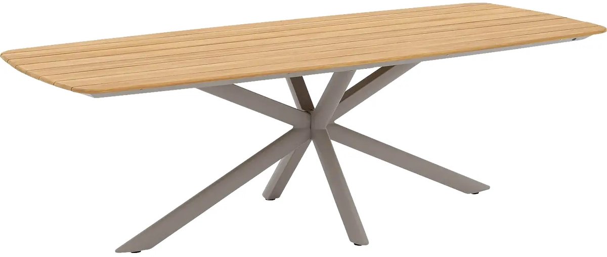 Goossens Tuintafels Toscane - Hout - blank - 240 x 75 x 100 cm