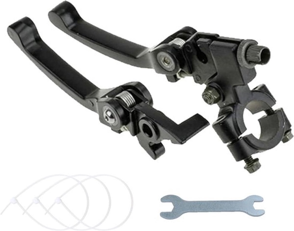 Remhendels voor koppeling van motorfiets met 22 mm stuur, zwart, geschikt voor 110cc, 125cc en 140cc TTR, SSR Pit en Dirt Bikes voor optimale controle en duurzaamheid