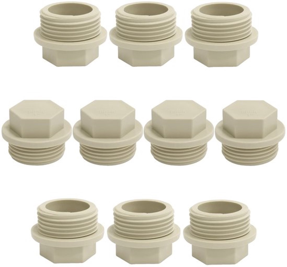 C66840-10 - Fittingen - 1 Inch - Polypropyleen - Voor PPR Waterleidingen