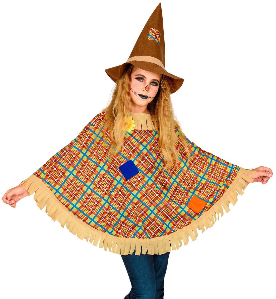 Vogelverschrikker poncho kind