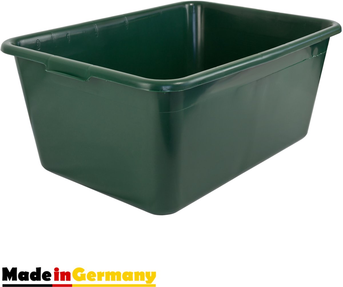 65L Wildbak, Voerbak, Mortierbak, Plastic Bak, Waterbak, Waterreservoir, Groen, Voedselveilig, Multifunctionele Bak van Petigi