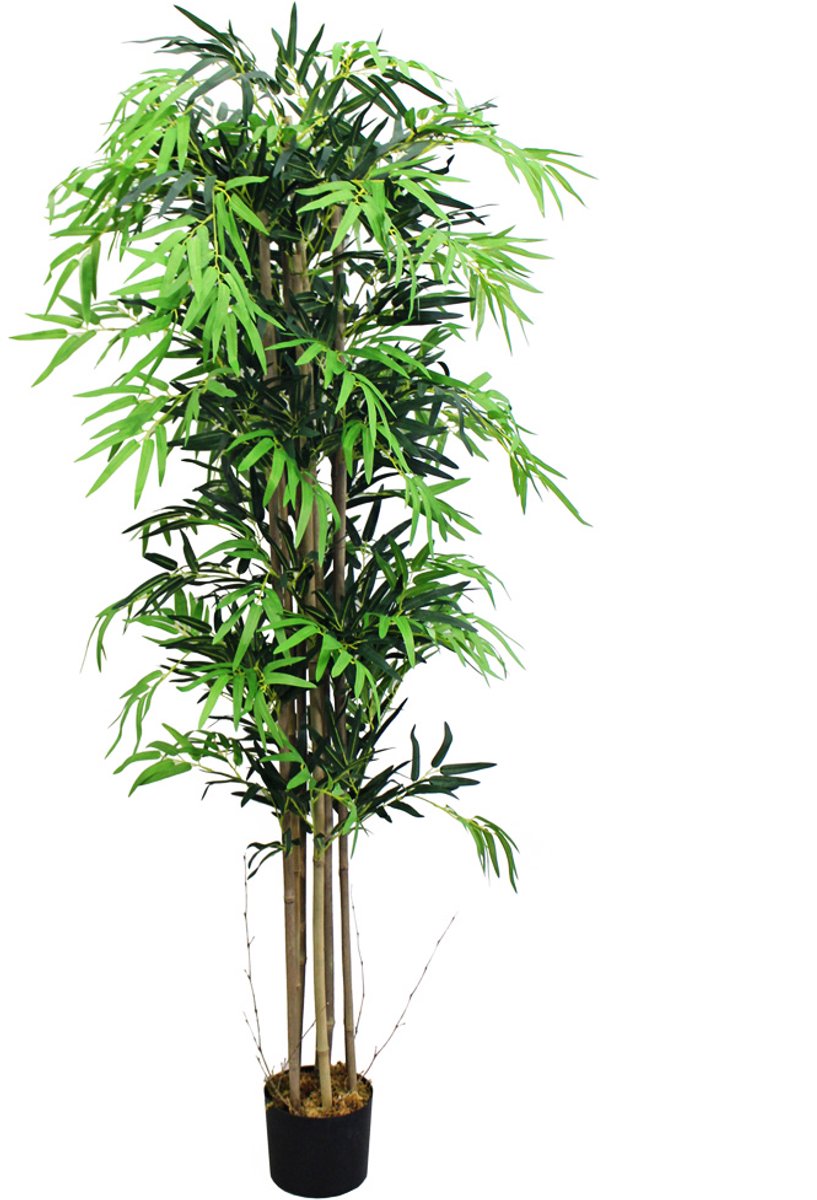Valse Kunstmatige Plant Bamboe Decoratie Plant Echt Hout 180cm DECOVEGO