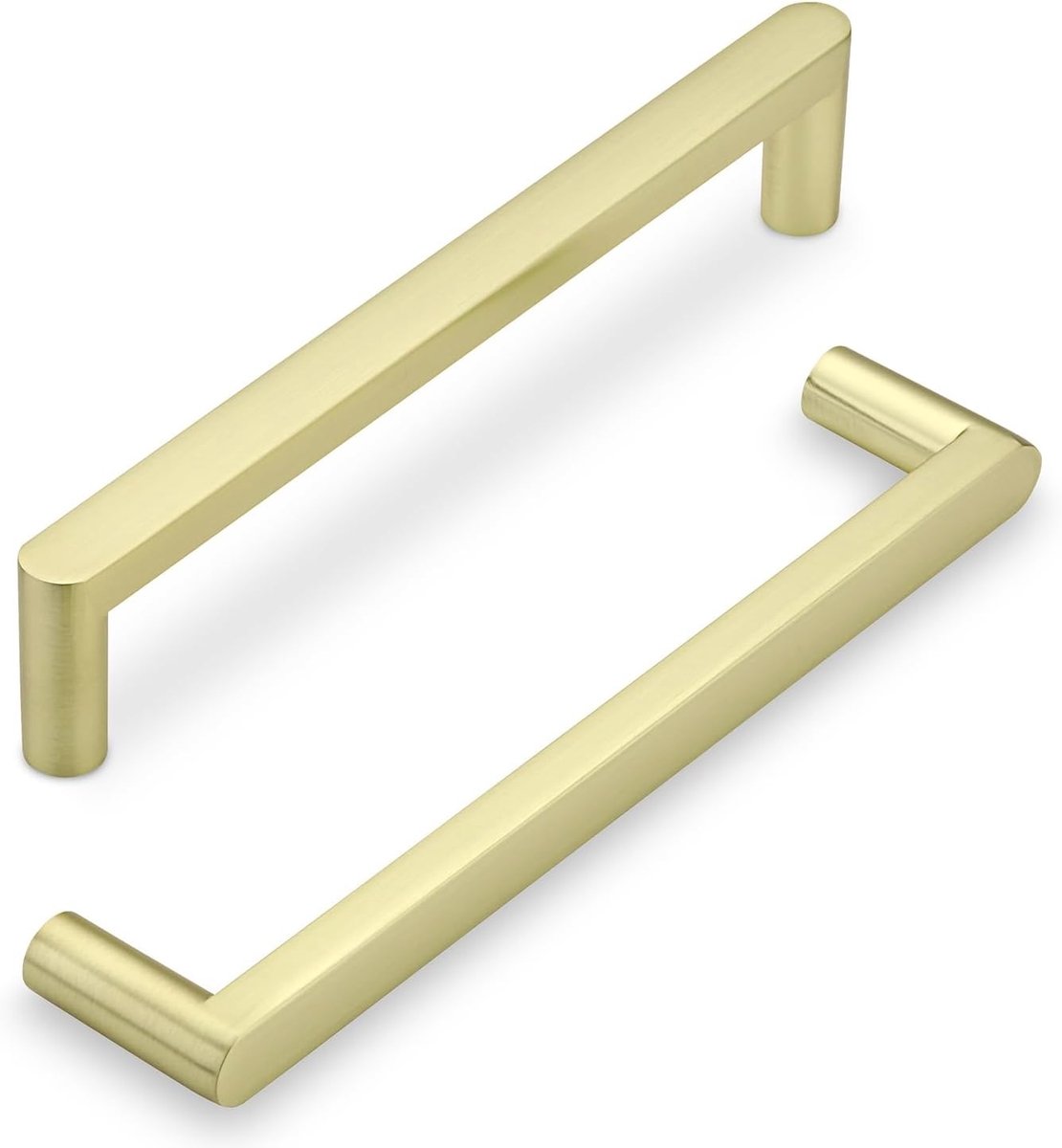 Antieke Messing Meubelhandgrepen - 6 Stuks Kastknoppen en Keukenhandgrepen (96mm Gatafstand) in Zinklegering voor Keukenkasten en Meubels