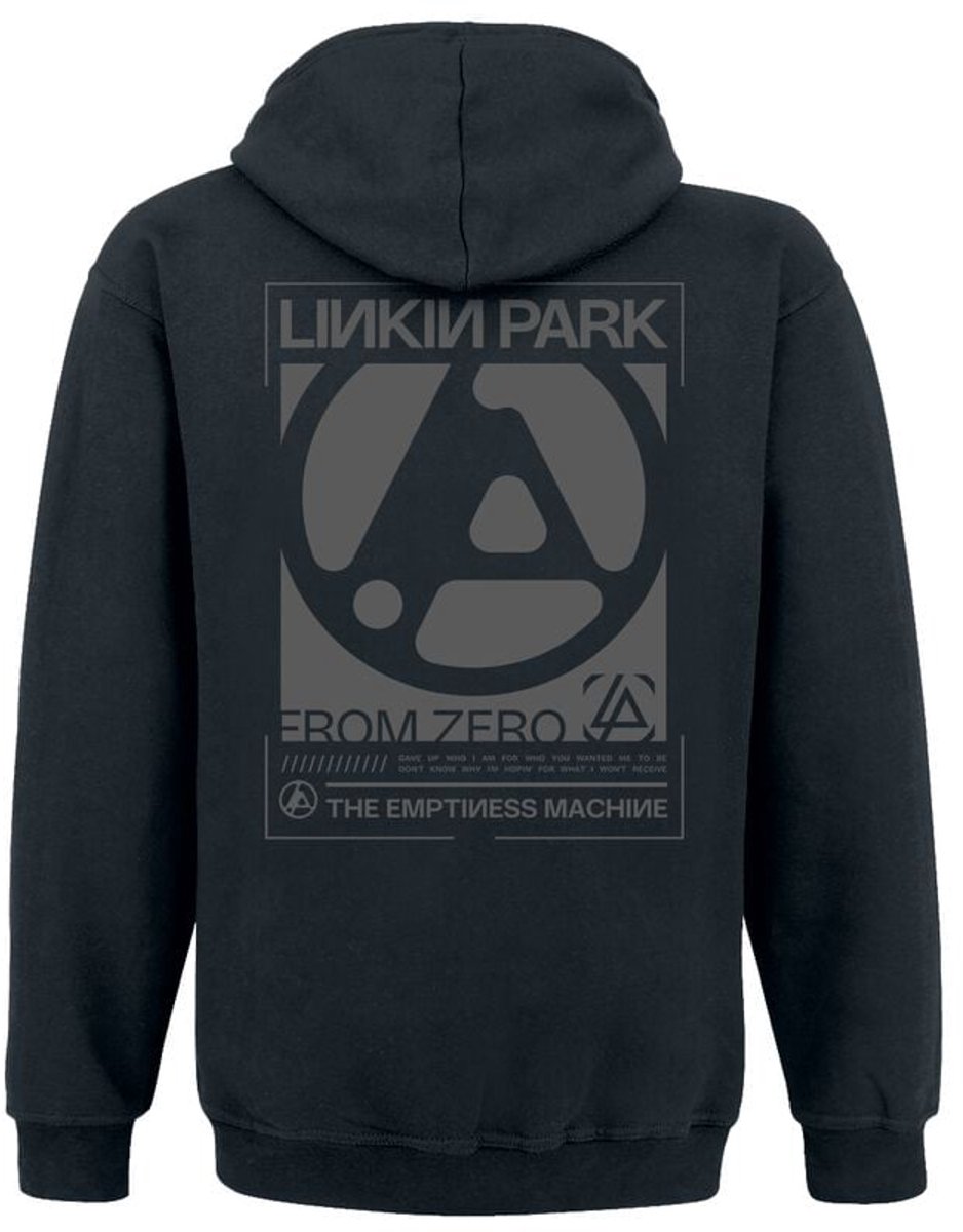 Linkin Park Linkin Park Zero Black Heren Trui met capuchon - zwart - M