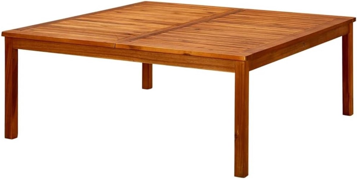 Tuin Salontafel - Houten Tafel Buiten - Buiten Ontspannen - Massief Acaciahout - 110x110x45 cm - Natuurlijk Hout