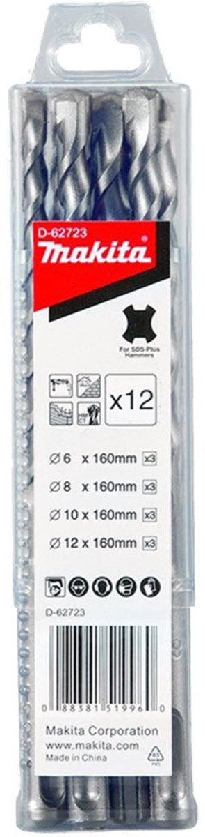 Makita B2S: BETONBOORSET 12-DELIG