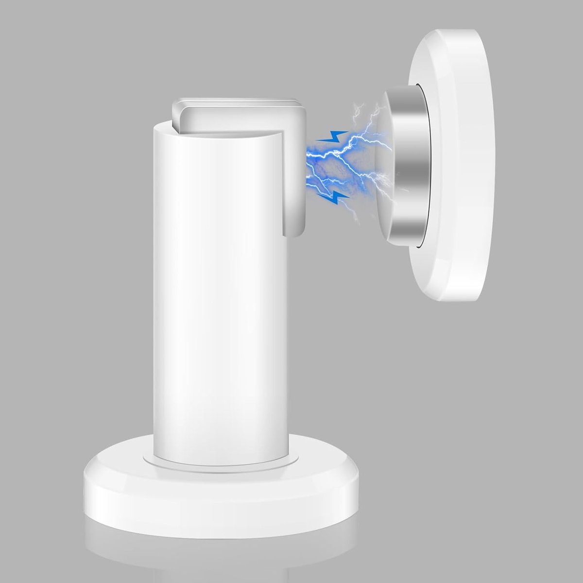 Zware metalen deurstopper met magnetische functie, wandmontage, ideaal voor skirting boards en om deuren open te houden