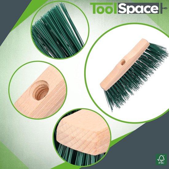 Set van 2 heavy-duty bezems - geschikt voor binnen en buiten - 24 cm — afbeelding 5