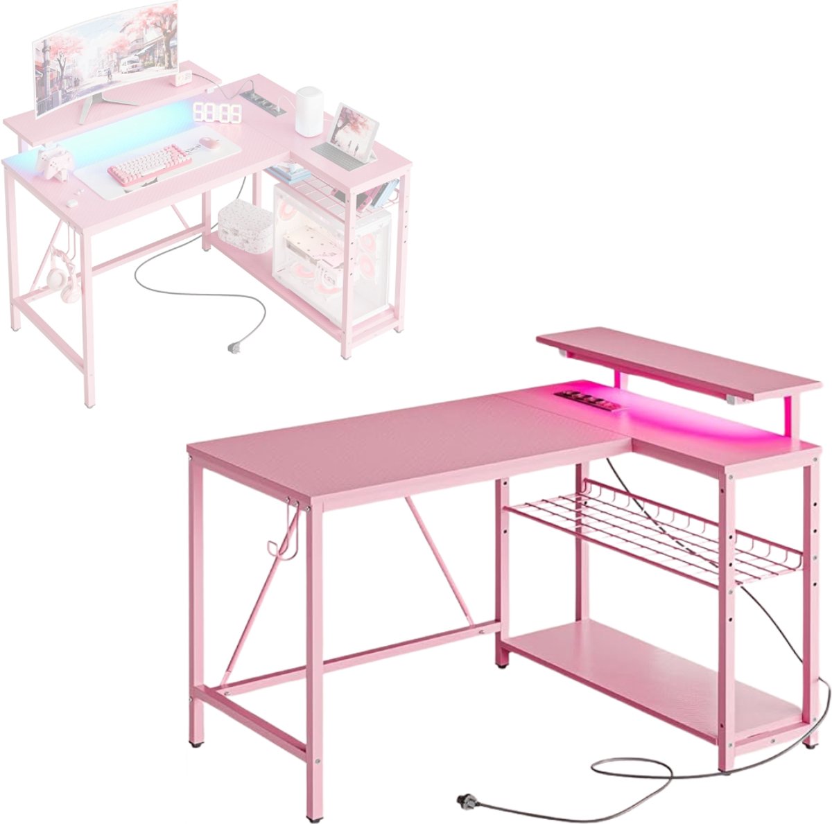 CLVP® Hoekbureau Gaming - Bureau L Vormig - Computer Desk