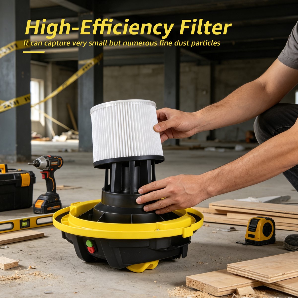 Swiss Haus® WDVC30 Nat & Droog Stofzuiger - 30L - 1200W Nat- en Droogzuiger - RVS Ketel - HEPA Filtersysteem - Blowerfunctie - Waterafvoer - Industriële Bouwstofzuiger voor Garage, Werkplaats & Auto - Lugano Collection – foto 5